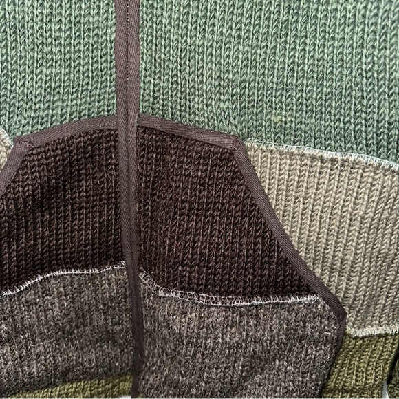 SOLD 💕Laundromat/Lost Horizons Patchwork Sweater Jacket - Picture 7 of 16